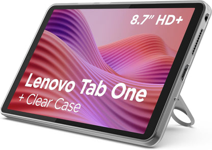 Lenovo Tab One Android Tablet | 8.7 inch HD Display | MediaTek Helio G85 | 4GB RAM | 128GB | Wi-Fi 5 | Clear Case