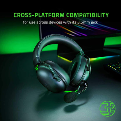Razer Shark V2 X - Multi-Platform Wired Esports Headset (Triforce 50 mm Drivers, Advanced Passive Noise Cancellation, 7.1 Surround Sound, Hyperclear Cardioid Mic)