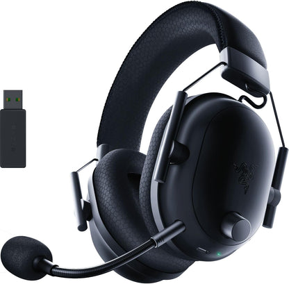 Razer Shark V2 Pro (2023) for PC - Premium Wireless E-Sports Headset (HyperClear Super Wideband Mic, TriForce Titanium 50 mm Driver, Bluetooth, Up to 70hrs Battery)