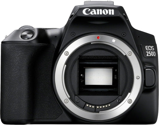 Canon EOS 250D Camera Body - 24.1 MP, APS-C sensor - 5 FPS Continuous Shooting - 4K Video - Bluetooth, Wi-Fi - Beginner’s DSLR
