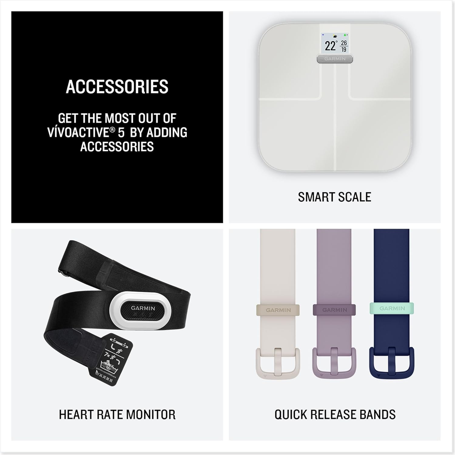 Garmin vívoactive 5 GPS Smartwatch, AMOLED Touchscreen