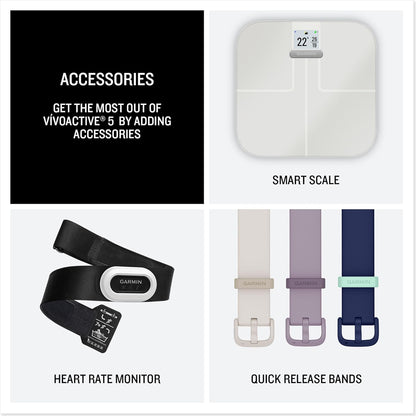 Garmin vívoactive 5 GPS Smartwatch, AMOLED Touchscreen