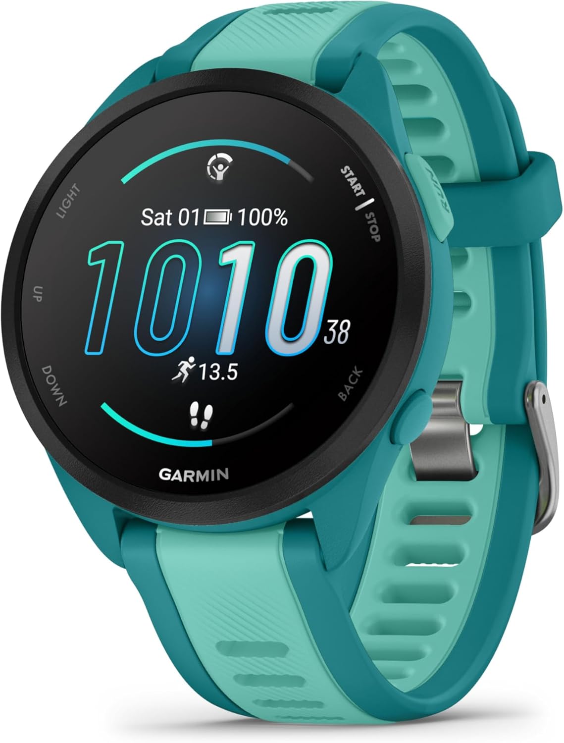 Garmin Forerunner 165 GPS 43mm Running Smartwatch, Lightweight, AMOLED Touchscreen, Advanced Training & Insights, Safety & Tracking Features, up to 11 days Battery Life,
