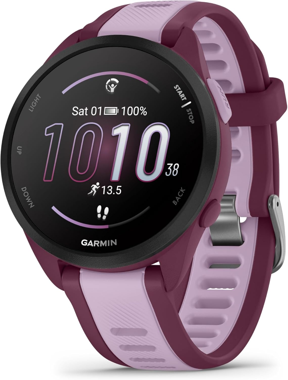 Garmin Forerunner 165 GPS 43mm Running Smartwatch, Lightweight, AMOLED Touchscreen, Advanced Training & Insights, Safety & Tracking Features, up to 11 days Battery Life,
