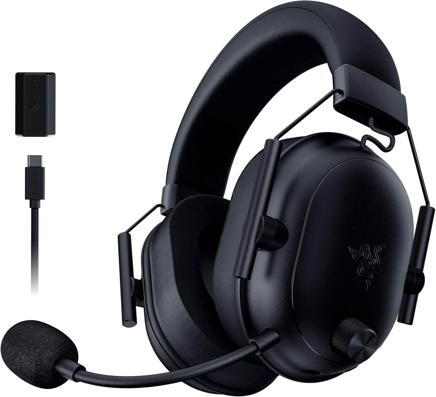 Razer Shark V2 HyperSpeed - Wireless Ultra-Lightweight Esports Headset (280g, HyperClear Super Wideband Mic, TriForce Titanium 50 mm Drivers)