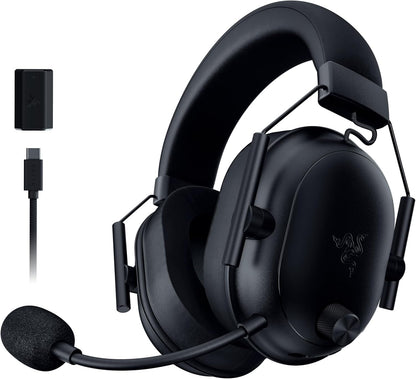 Razer Shark V2 HyperSpeed - Wireless Ultra-Lightweight Esports Headset (280g, HyperClear Super Wideband Mic, TriForce Titanium 50 mm Drivers)