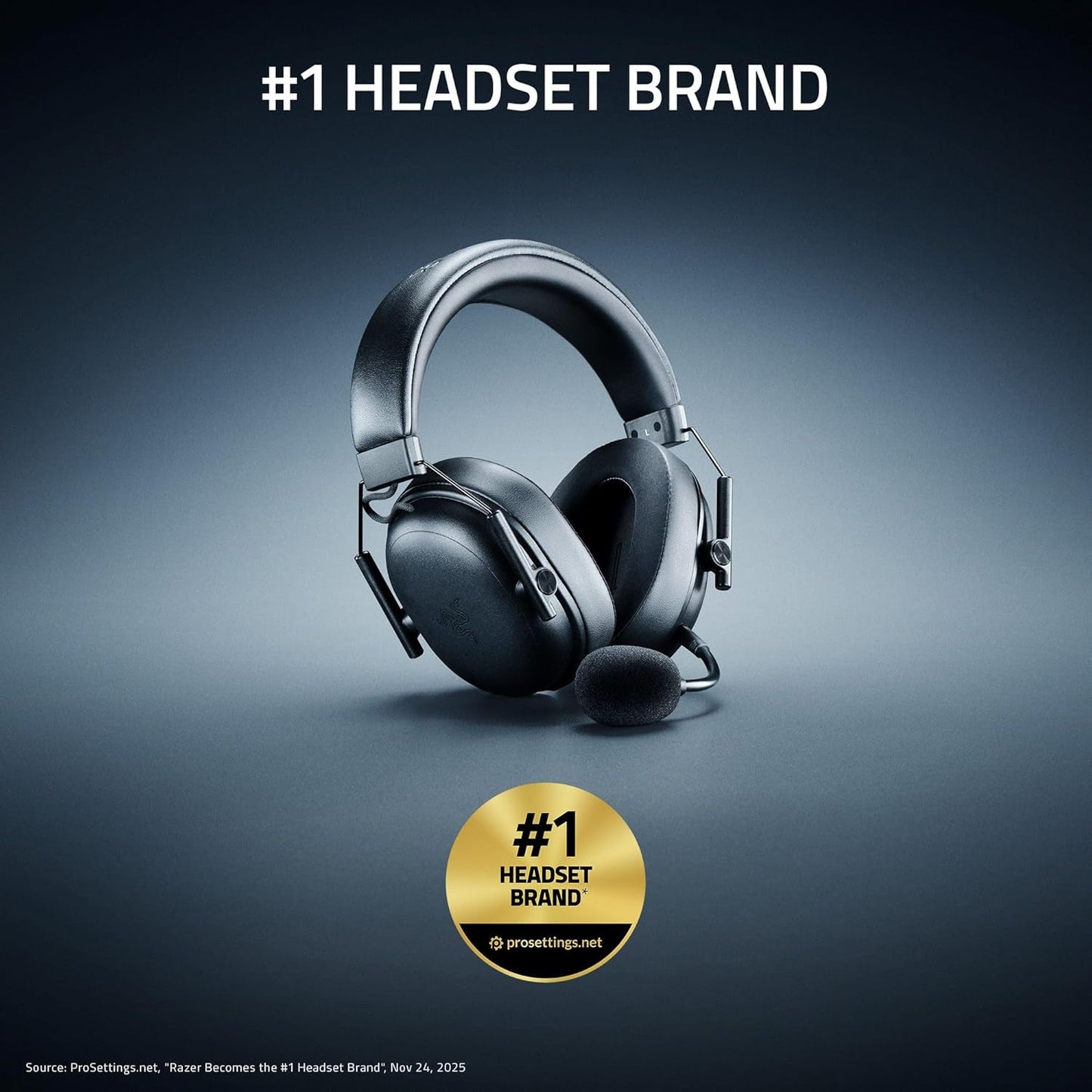 Razer Shark V3 X HyperSpeed - Wireless e-sports headset - Ultra lightweight 270g - TriForce 50mm driver - Detachable Microphone - Surround sound - HyperSpeed 2,4Ghz & Bluetooth - PC/Mac |