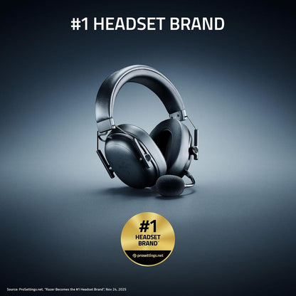 Razer Shark V3 X HyperSpeed - Wireless e-sports headset - Ultra lightweight 270g - TriForce 50mm driver - Detachable Microphone - Surround sound - HyperSpeed 2,4Ghz & Bluetooth - PC/Mac |