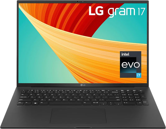 LG Electronics gram 2023 17Z90R 17 inch ultra-lightweight laptop, 13th Gen Intel Evo i7-1360P platform, , , Dolby ATMOS, Windows 11 (Obsidian Black)