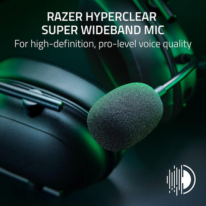 Razer Shark V2 HyperSpeed - Wireless Ultra-Lightweight Esports Headset (280g, HyperClear Super Wideband Mic, TriForce Titanium 50 mm Drivers)