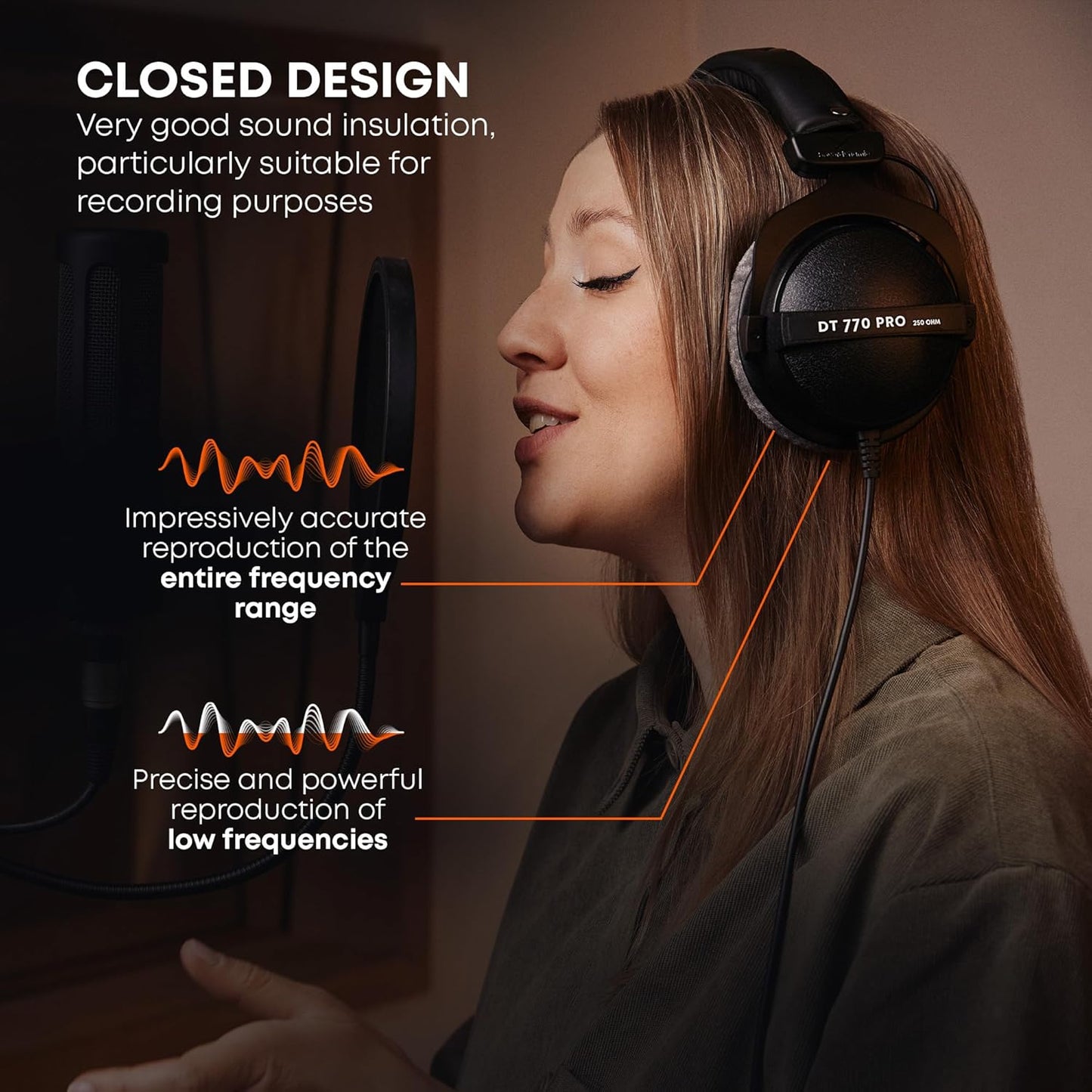 beyerdynamic DT 770 PRO 80 ohm Over-ear Closed-back Studio Headphones