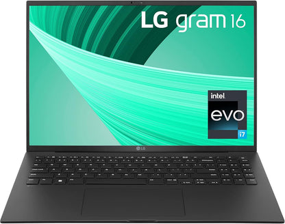 LG Electronics gram 2023 16Z90R 16 inch ultra-lightweight laptop, 13th Gen Intel Evo i7-1360P platform, , , Dolby ATMOS, Windows 11 (Obsidian Black)`