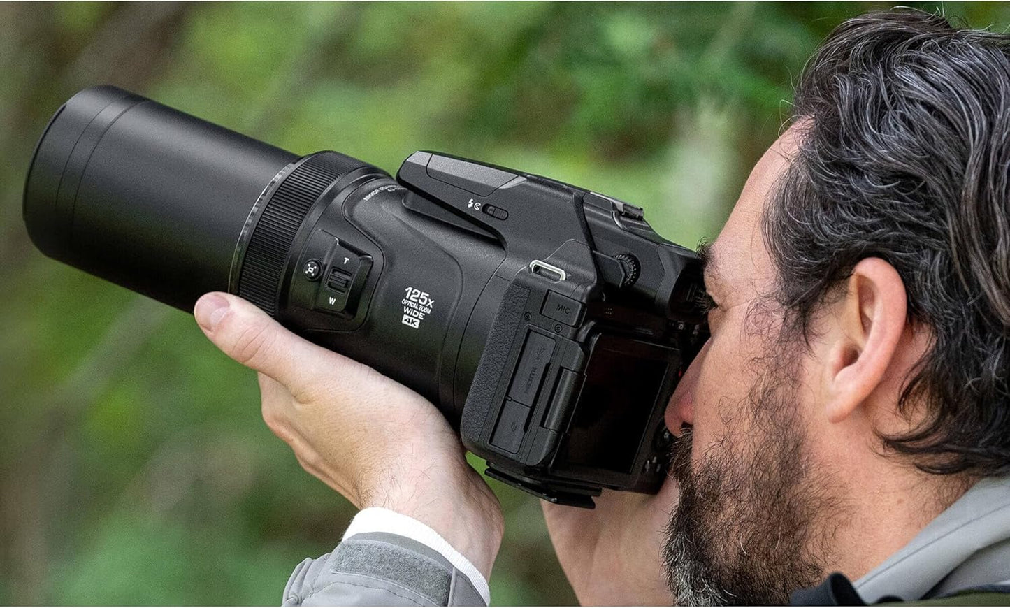 NIkon COOLPIX P1100 Superzoom Digital Camera | 125x Optical Zoom with Image Stabilization 16 MP 4K Ultra HD Video Wi-Fi Connectivity RAW Format and Rotating LCD Screen (Black)