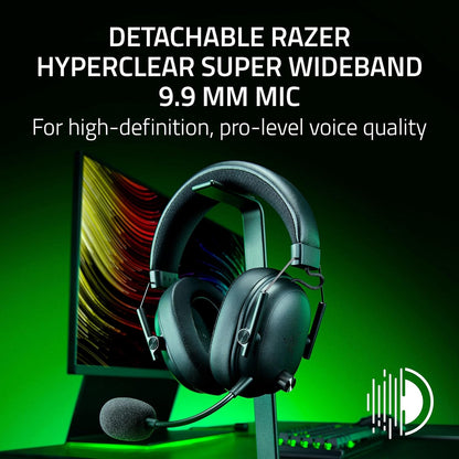 Razer Shark V3 - Wireless e-sports Headset - TriForce 50mm Drivers - Detachable broadband Microphone - THX Spatial Audio - Wireless 2,4 GHz & Bluetooth - FPS profiles - PC/Mac |