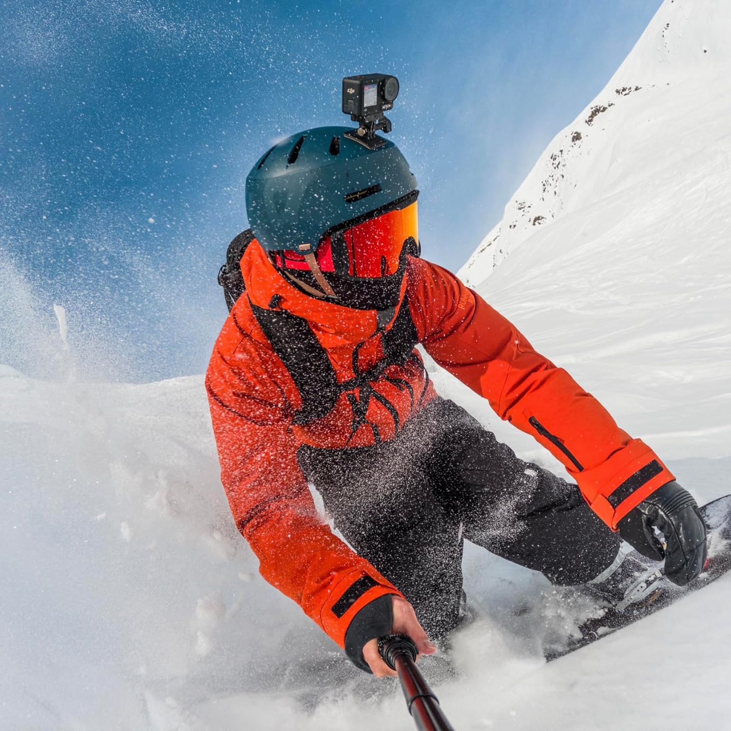 DJI Osmo Action 4 - 4K/120fps Waterproof Action Camera with a 1/1.3-Inch Sensor, Stunning Low-Light Imaging, 10-bit & D-Log M Color Performance, Long-Lasting 160 Mins, Outdoor Camera