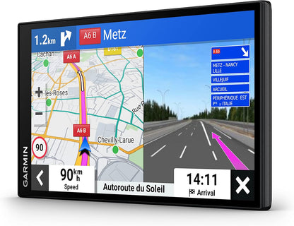 Garmin DriveSmart 76,GPS Sat Nav, 7" Display, Map Updates for UK, Ire and Full Europe, Live Traffic via app, Bluetooth Hands-free Calling,Voice Commands/Smart Features