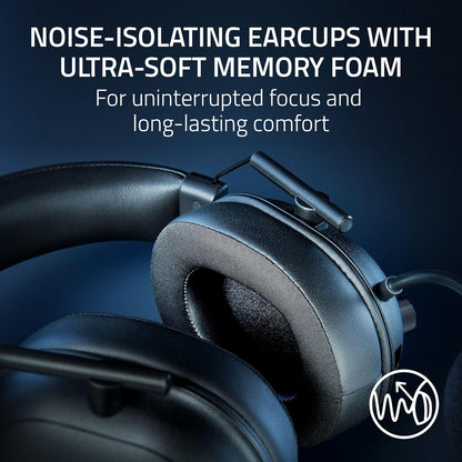 Razer Shark V2 HyperSpeed - Wireless Ultra-Lightweight Esports Headset (280g, HyperClear Super Wideband Mic, TriForce Titanium 50 mm Drivers)