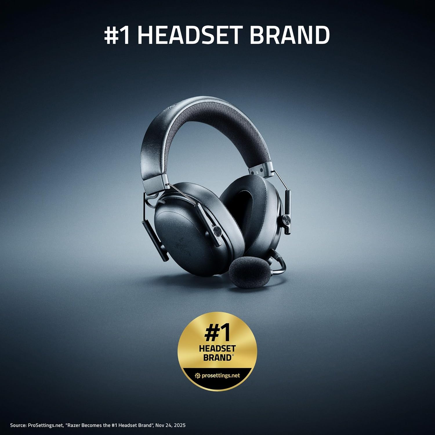 Razer Shark V3 - Wireless e-sports Headset - TriForce 50mm Drivers - Detachable broadband Microphone - THX Spatial Audio - Wireless 2,4 GHz & Bluetooth - FPS profiles - PC/Mac |