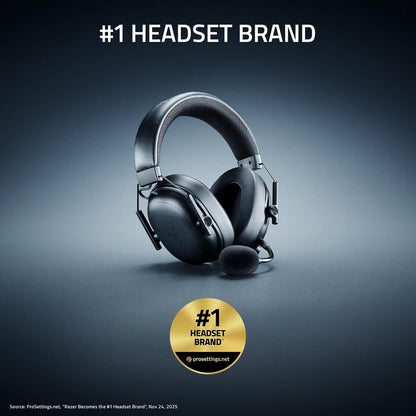 Razer Shark V3 - Wireless e-sports Headset - TriForce 50mm Drivers - Detachable broadband Microphone - THX Spatial Audio - Wireless 2,4 GHz & Bluetooth - FPS profiles - PC/Mac |