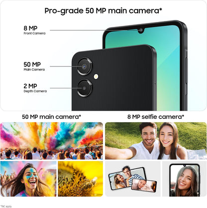 Samsung Galaxy A06 5G (, 6GB RAM, 128GB Storage) | 50MP Dual Camera | 4 Gen OS Upgrades | IP54 Rating | Voice Focus