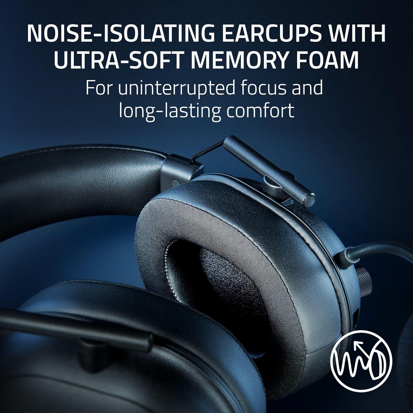 Razer BlackShark V2 Hyperspeed for PC - Wireless E-Sports Gaming-Headset Ultra Lightweight 280g (Super Wideband Microphone, TriForce Titanium 50mm Driver, Sound Isolating foam)