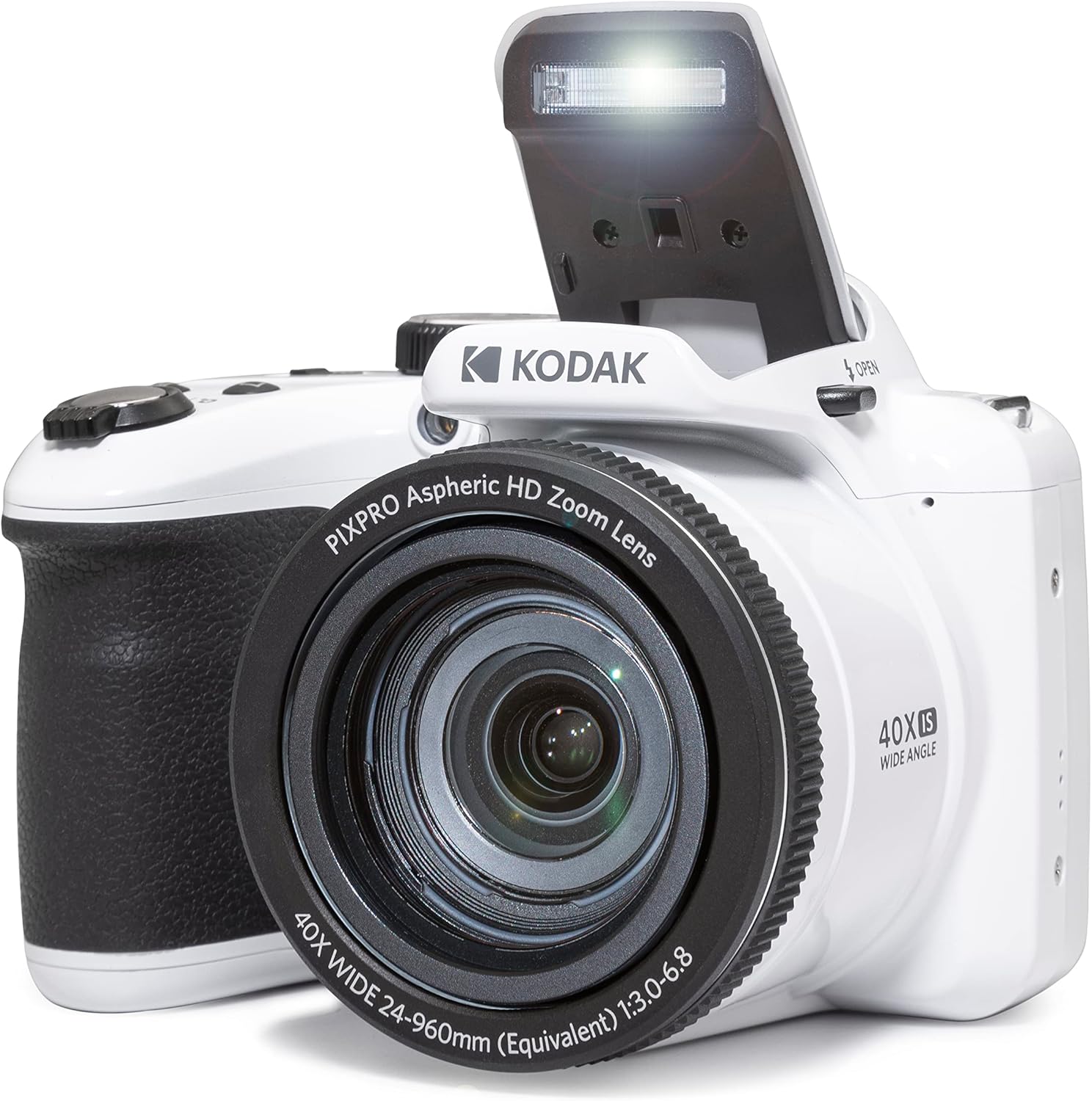 KODAK Pixpro Astro Zoom AZ405 - Digital Bridge , 40x Zoom, 24mm Wide-Angle Lens, 20 Megapixels, 3-inch LCD, Full HD 1080p Video, Optical Image Stabilization (OIS), AA Battery