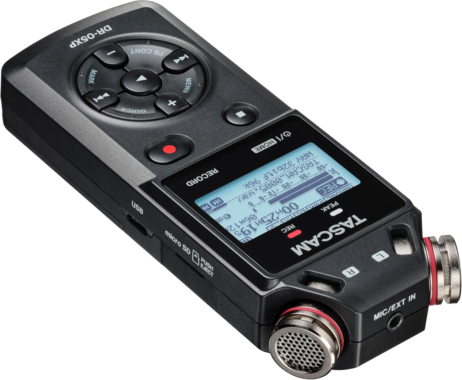 Tascam DR-05XP - 2-Channel 32-Bit Float Portable Handheld Recorder With USB-C Audio Interface