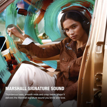 Marshall Bluetooth Wireless Headphones, 100 Hours playtime